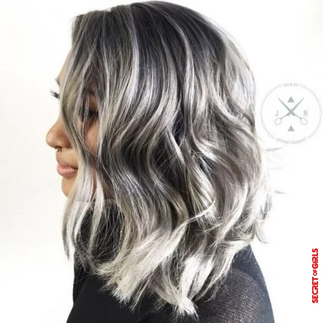 Check out the most beautiful Pinterest reverse sweeps on white hair for inspiration | All you need to know about reverse balayage on white hair