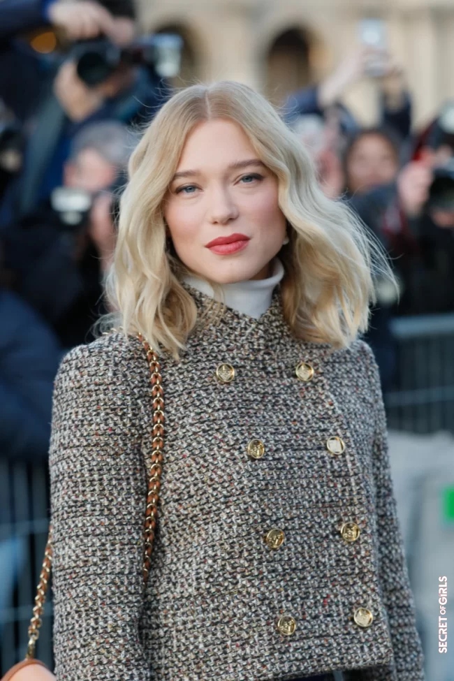 Lovely L&eacute;a Seydoux with a baby blonde bob | Most Beautiful Blonde Squares Of The Stars