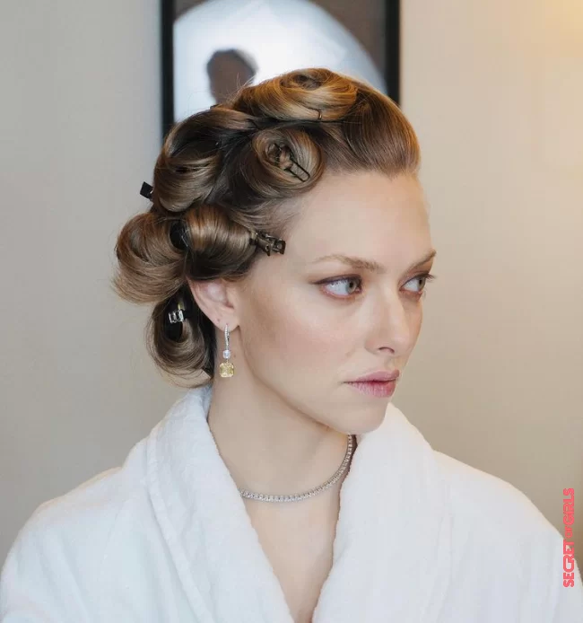 Oscar de la Renta's dress inspired the Hollywood wave hairstyle | Soft Hollywood waves: How Amanda Seyfried's Golden Globe hairstyle succeeds at home?
