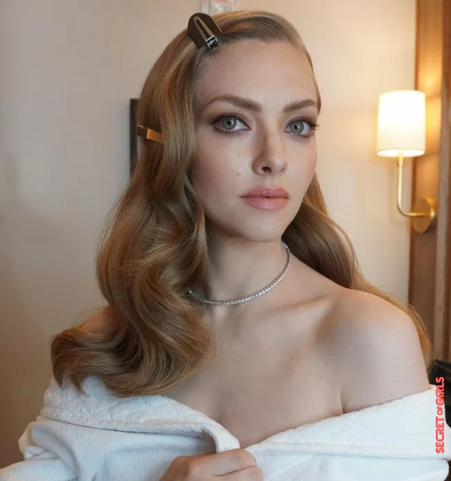 Oscar de la Renta's dress inspired the Hollywood wave hairstyle | Soft Hollywood waves: How Amanda Seyfried's Golden Globe hairstyle succeeds at home?