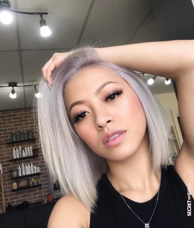 `Gray blending` technique of total coloring | What Is “Gray Blending” The New Hair Trend Around White Hair?