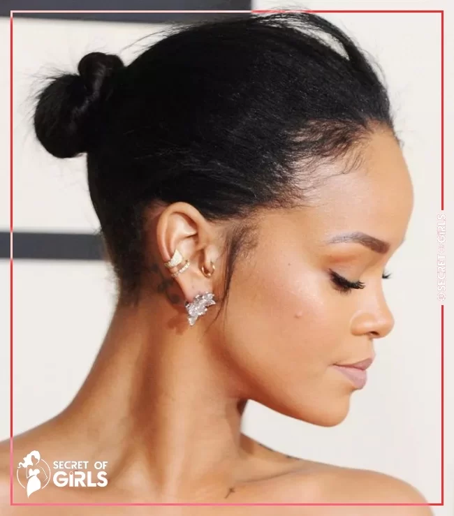 Sleek Low Bun | 10 Cool (and Easy) Buns That Work for Short Hair
