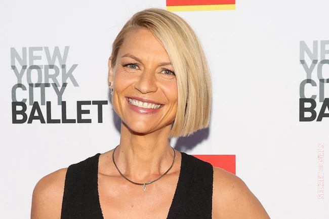 Cool Bob With A Side Parting: Claire Danes With A Bob And A Deep Side Parting
