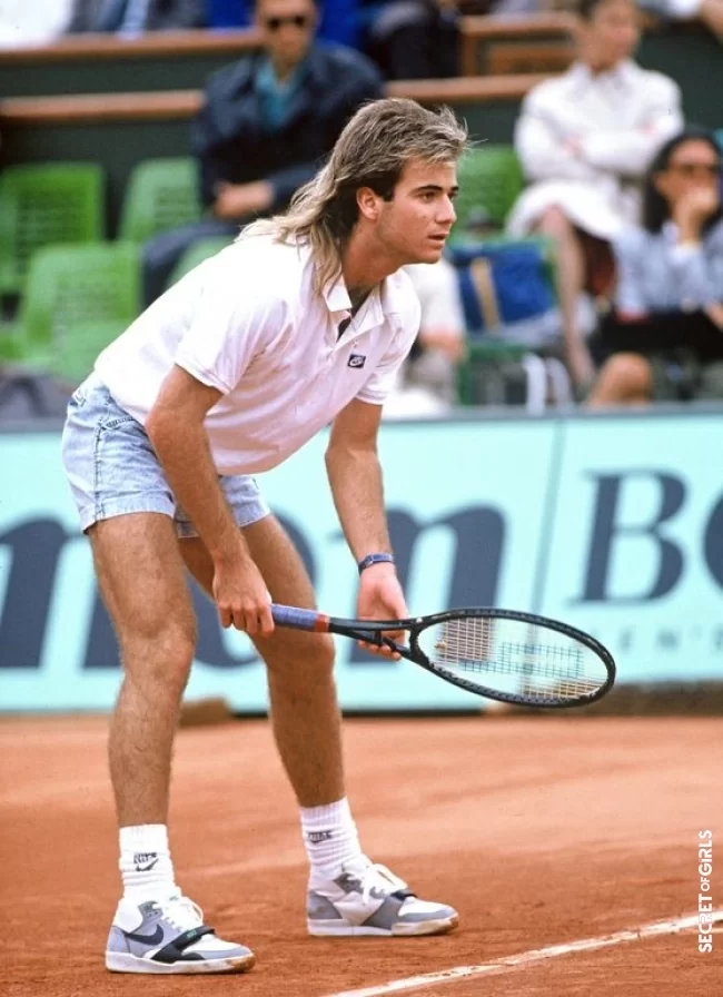 Andre Agassi in 1988 | Mule cut: This trendy kitsch hairstyle that continues to fascinate the stars