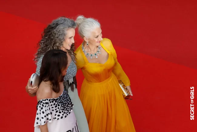 Andie MacDowell is setting a new trend with her gray hair | Gray Hair Is Becoming A Trend On The Cannes Red Carpet