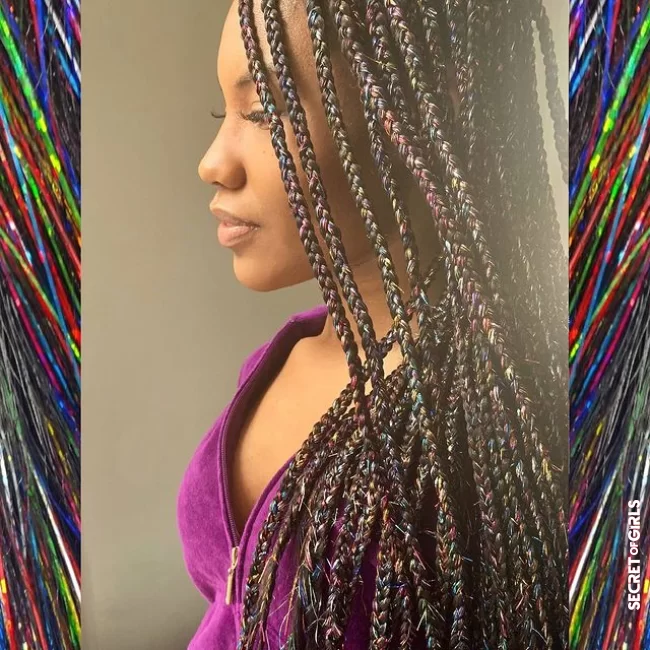 How to adopt the trend of tinsel hair? | Do You Dare This Slightly Kitsch Hair Trend That Buzzes?