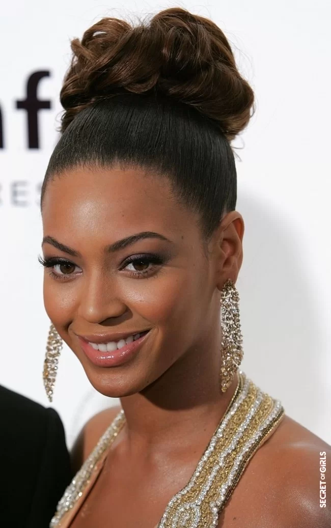 Big high bun | Beyonce's most beautiful hairstyles