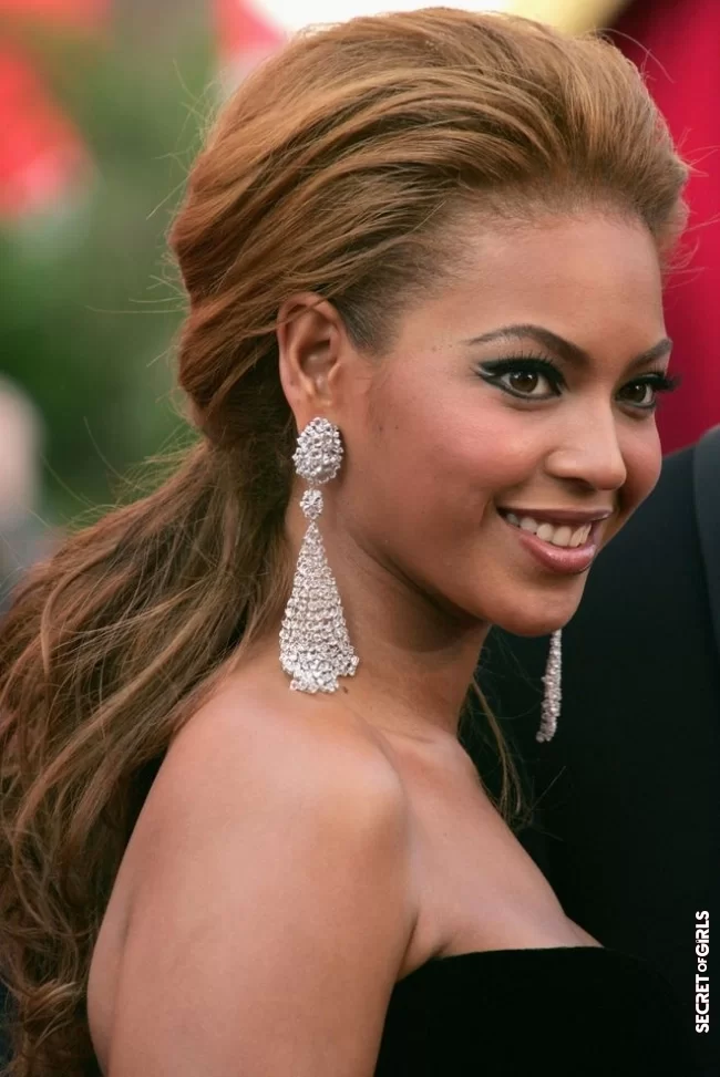 A low tail | Beyonce's most beautiful hairstyles