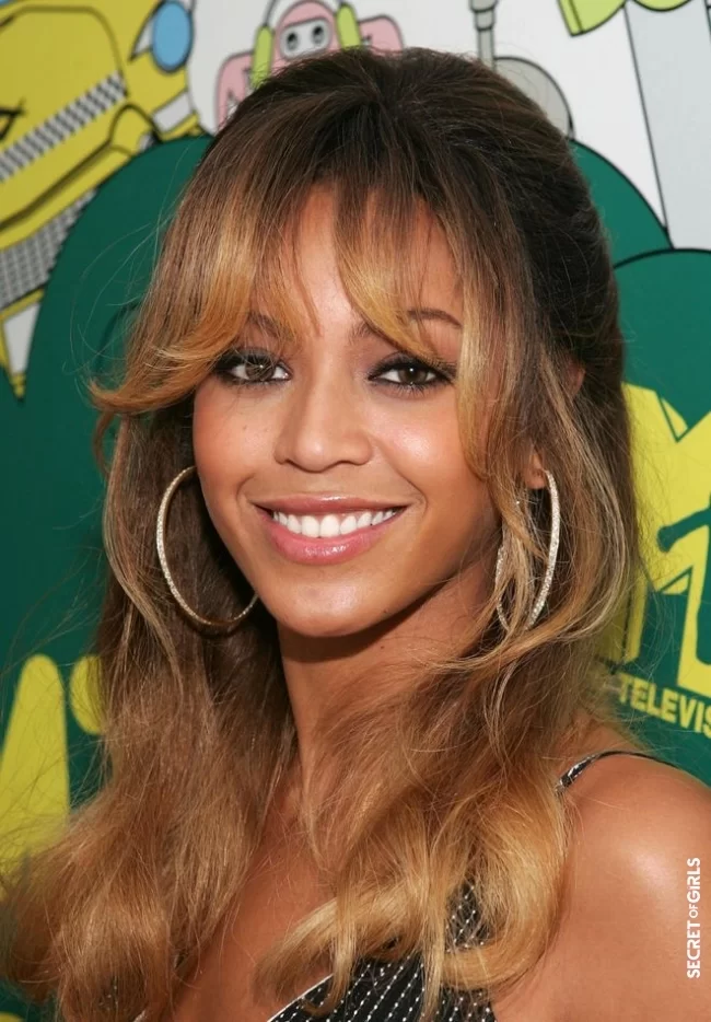 Light bangs | Beyonce's most beautiful hairstyles