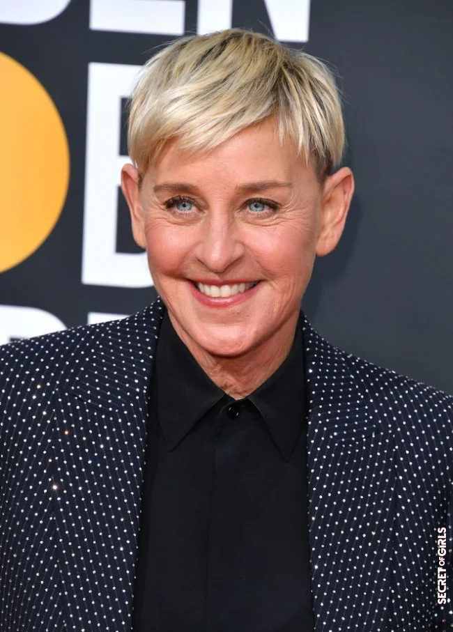 Ellen DeGeneres' boyish cut | Most Beautiful Hairstyles To Adopt At 50