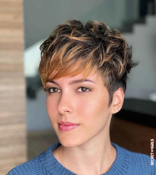 Pixie cut for women with a rounded face | Pixie Cut for Oval Faces