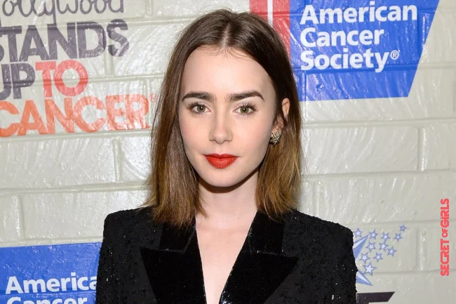 Hairstyle Trend: Lily Collins Wears Paris-Style Bangs
