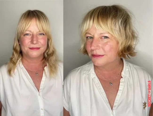 Layered shaggy bob with curtain bangs from 50 | Layered Bob Over 50: 6 Sassy Bob Hairstyles That Make Us Look Younger!