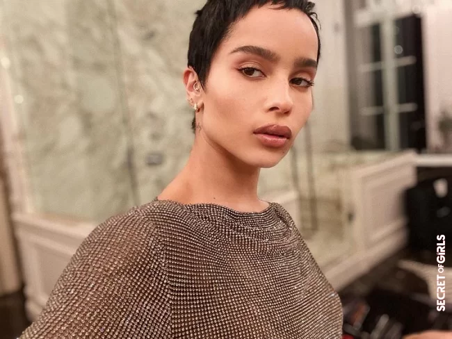 Zo&euml; Kravitz relies on more structure with the Pixie Cut | With These Haircuts, Fine Hair Looks Twice As Thick