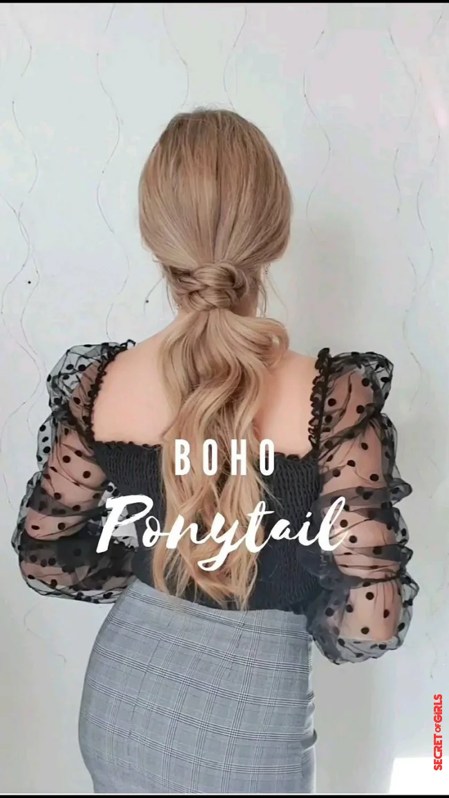 1. Boho Ponytail | 3 New Spring Ideas for Ponytail