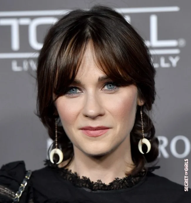 Updo with bangs: the stars show it | Style Curtain Bangs: Pony Hairstyles For Long