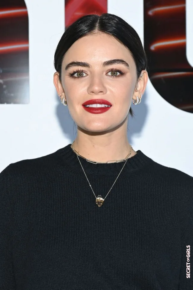 Low tail slung over short hair | Short Hair: 24 Celebrity Hairstyles To Copy For The Holidays