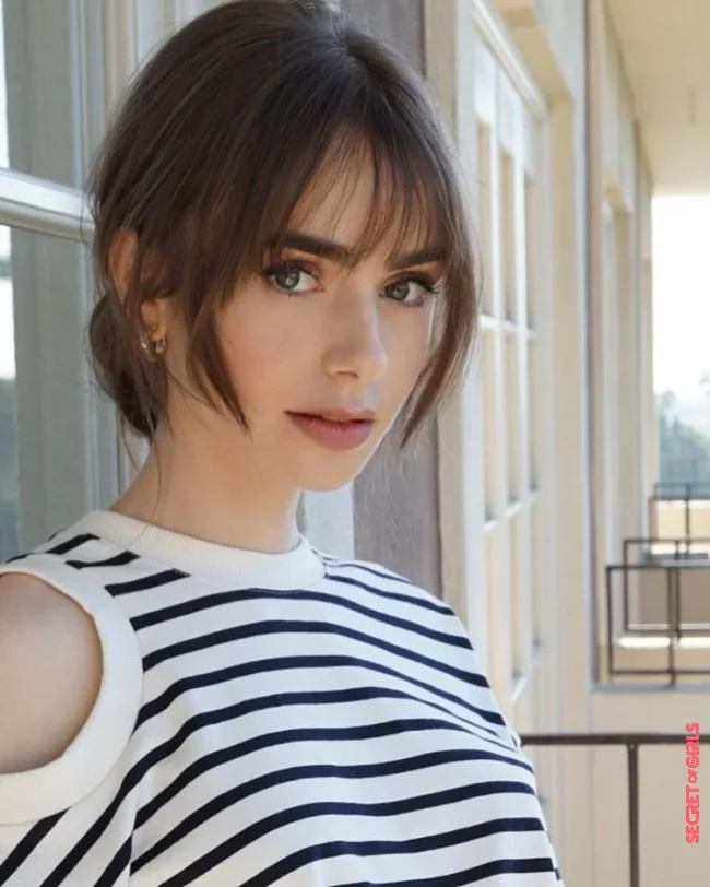Hairstyle Trend: Lily Collins' Bangs Suit Every Woman